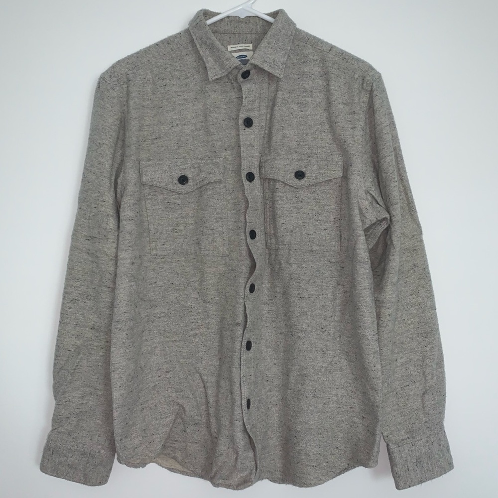 Old Navy Gray Flannel Shirt